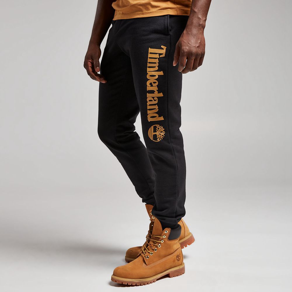 Pantaloni Timberland Barbati Negrii - Jogger Sweat - Romania - NWCAFX713